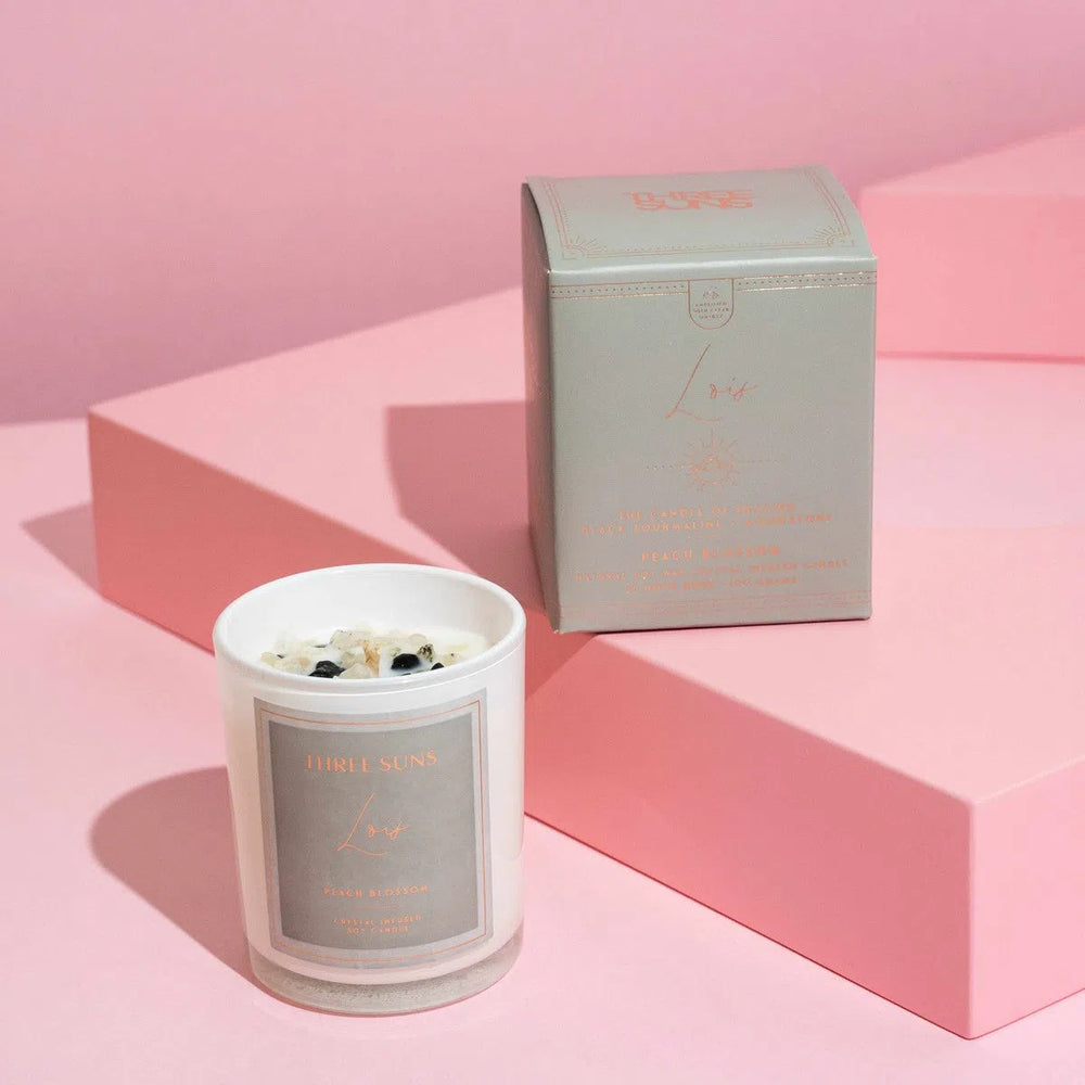 Lois’ | Mini Candle of Healing | Peach Blossom-Candle-ThreeSuns