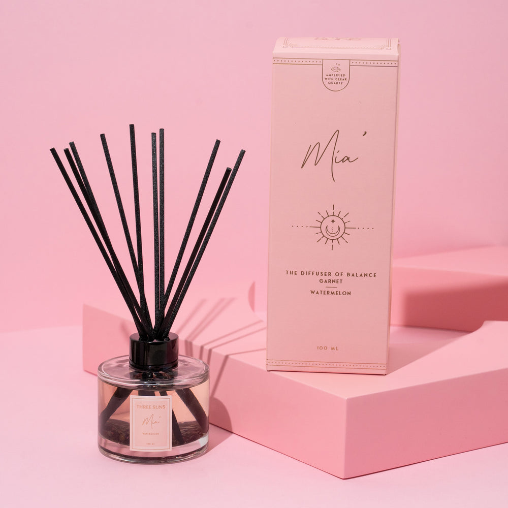 Mia' | 100ml Diffuser of Balance | Watermelon - ThreeSuns