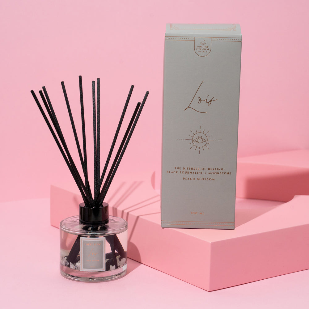 Lois' | 100ml Diffuser of Healing | Peach Blossom - ThreeSuns