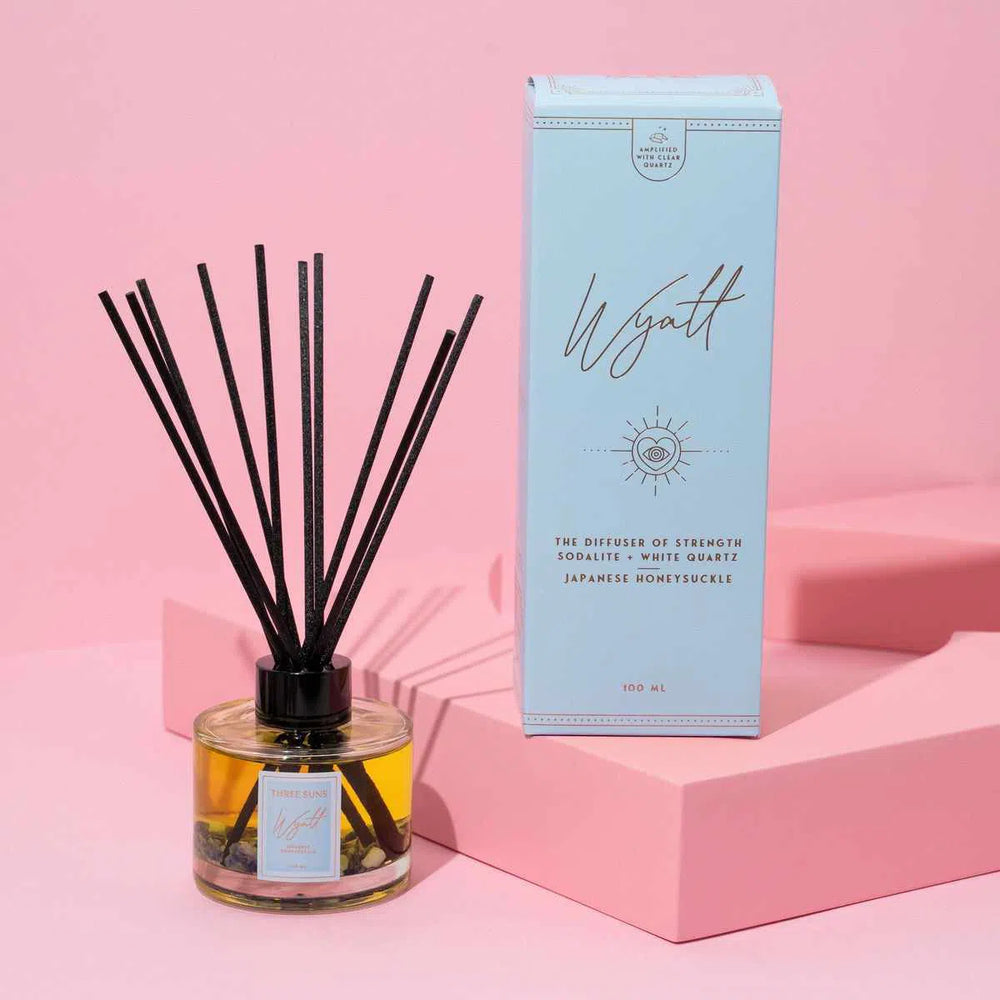 Wyatt | 100ml Diffuser of Strength | Japanese Honeysuckle-Diffuser-ThreeSuns