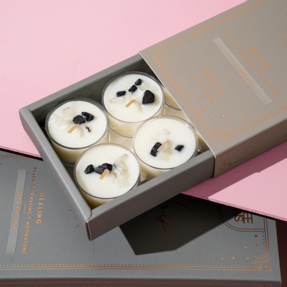 Lois | Peach Blossom Soy Tealight Box of 10 - ThreeSuns